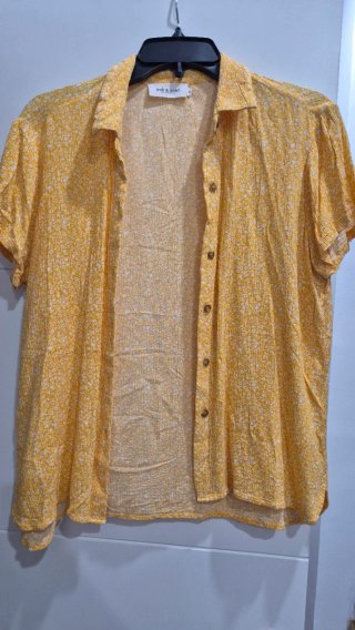 Camisa Indi & Cold floral amarilla talla S