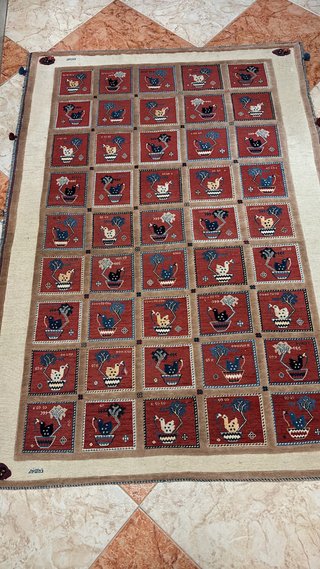 Alfombra estilo persa multicolor