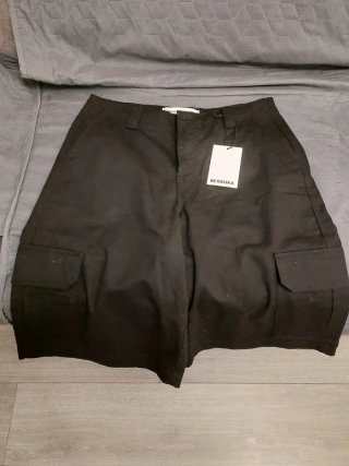Pantalones cortos cargo Bershka negros