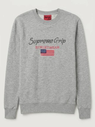 Sudadera Supreme Grip Gris