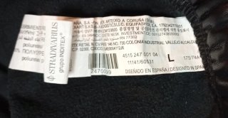 Pantalón polipiel Stradivarius negro