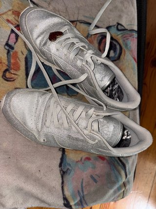 Reebok Classic Leather Purpurina Plata