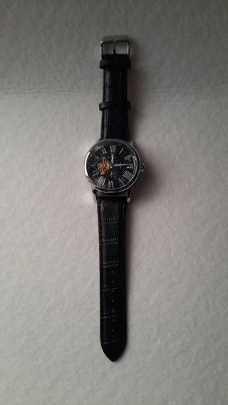 Orologio automatico uomo Bellos nero/argento