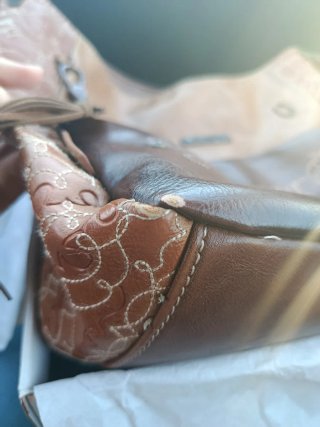 Bolso ANNEKE Cuero Beige y Marrón