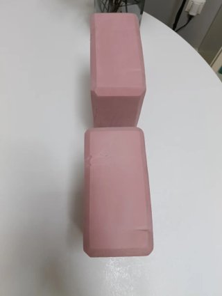 2 Bloques de Yoga Rosa