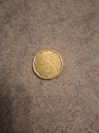 Moneda 20 céntimos 2001
