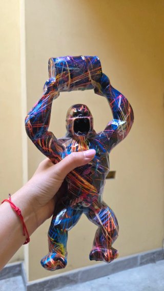 Statua Gorilla Pop Art 30cm