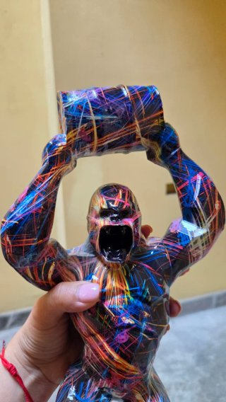 Statua Gorilla Pop Art 30cm