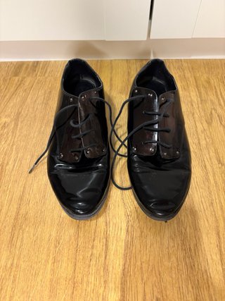 Mocasines negros charol mujer talla 39