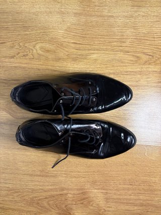 Mocasines negros charol mujer talla 39