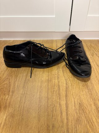 Mocasines negros charol mujer talla 39