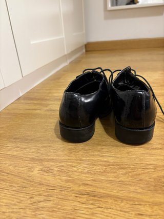 Mocasines negros charol mujer talla 39