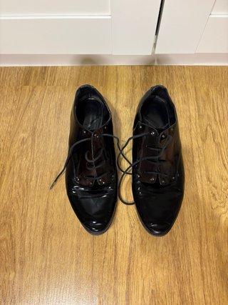 Mocasines negros charol mujer talla 39