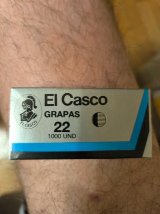 Grapas Galvanizadas El Casco N°22 (1000 und)
