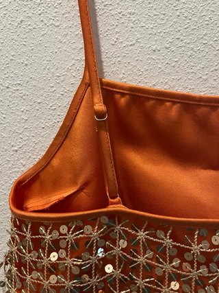 Top lentejuelas Zara Talla M