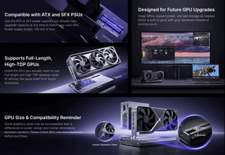 Minisforum DEG2 EGPU TBT5 Oculink Carcasa 3D