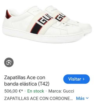 Zapatillas Gucci Ace stripe ivory 42