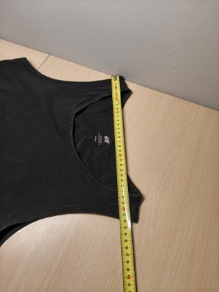 Camiseta H&M sin mangas negra Talla M