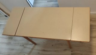 Mesa de cocina extensible beige