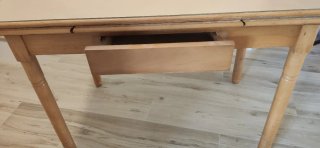 Mesa de cocina extensible beige