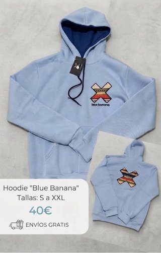 Sudaderas Blue Banana (Talla S-XXL)