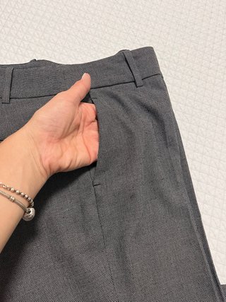 Pantalones grises de vestir zara