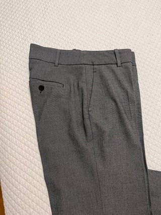 Pantalones grises de vestir zara
