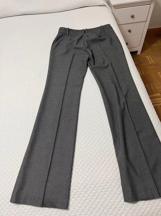 Pantalones grises de vestir zara