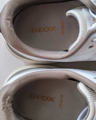Zapatillas Geox grises y blancas
