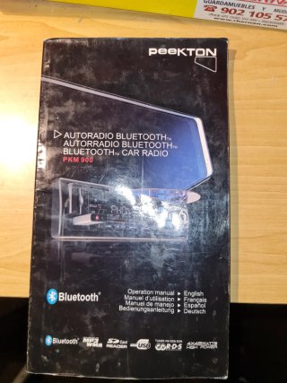 Manual de Autorradio. Peekton PKM 900