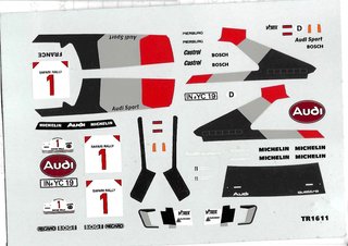 Decal 1:43 - Audi Quattro A1 - Safari Rally 1983