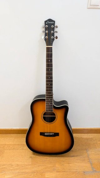 Guitarra acústica Donner DAG-1CS + kit completo