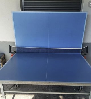 Mesa de ping pong azul