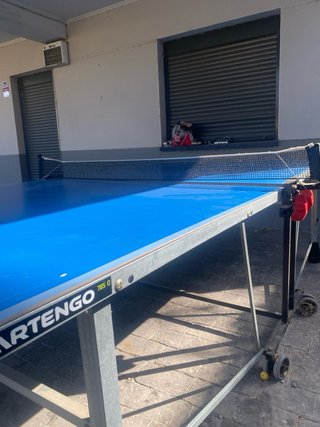Mesa de ping pong azul