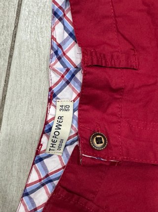Bermuda Bermudas Tipo Chino Granate / Rojo Vino