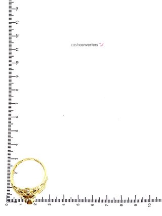 sortija oro 18k con circonita