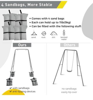 Columpio para bebé con soporte