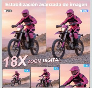 Cámara Digital Csmars 5K Pantalla Abatible