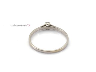 sortija oro 18k con piedra con diamante