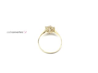 anillo oro 18k con piedra con circonita