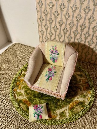Poltrona runner  fiori dollshouse