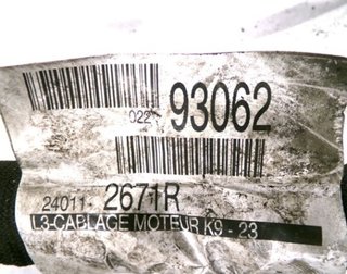 Cableado renault 109137 240112671r megane 1.5 dci