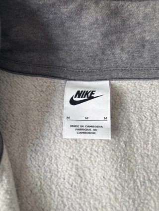 Sudadera Nike Media Cremallera Gris Talla M