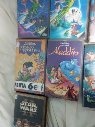9 Películas VHS Disney Clásicos y más
