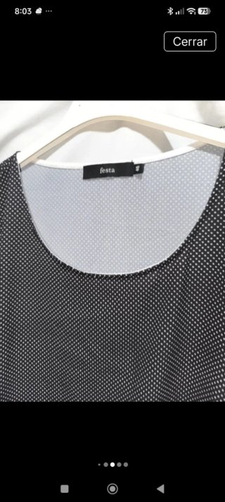 Blusa mujer estampado fiesta talla 46