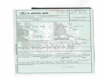 Maniglia esterna per porta LEXUS RX 3.5 G 350 AUTO 2006