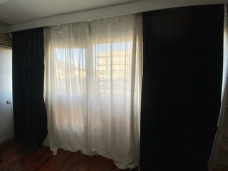 Cortinas de terciopelo marrón