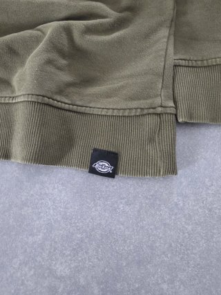 Dickies Felpa Crewneck Verde Oliva Logo Vintage M
