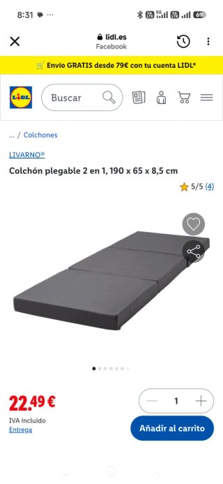 Kit Camper Cama Mesa Coche Universal