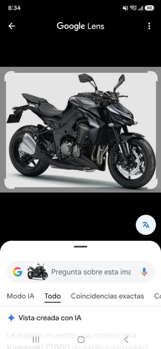Kawasaki Z1000 2015 Negra